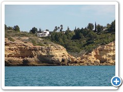 Villa seen from the sea